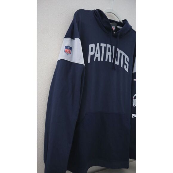 Nike NS53-447M Men Sz XL Navy On-Field Apparel New England Patriots Hoodie - Picture 9 of 12